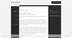 Desktop Screenshot of givemefreebies.wordpress.com