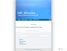 Tablet Screenshot of abcmiracles.wordpress.com