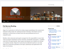 Tablet Screenshot of magiccityconstruction.wordpress.com