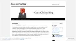 Desktop Screenshot of gauxclothes.wordpress.com