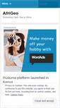 Mobile Screenshot of afrigeo.wordpress.com