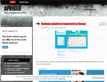 Tablet Screenshot of afrigeo.wordpress.com