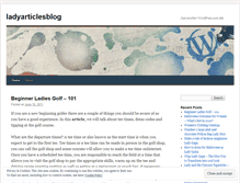 Tablet Screenshot of ladyarticlesblog.wordpress.com