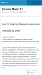 Mobile Screenshot of economarx21.wordpress.com