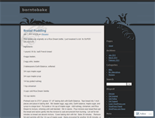 Tablet Screenshot of borntobake.wordpress.com