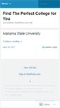 Mobile Screenshot of findyourcollege.wordpress.com