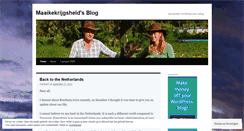 Desktop Screenshot of maaikekrijgsheld.wordpress.com