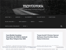 Tablet Screenshot of mentionku.wordpress.com