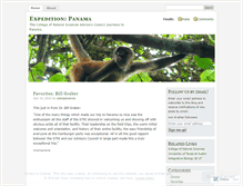 Tablet Screenshot of expeditionpanama.wordpress.com