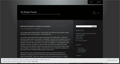 Desktop Screenshot of dutempstrouve.wordpress.com