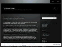 Tablet Screenshot of dutempstrouve.wordpress.com