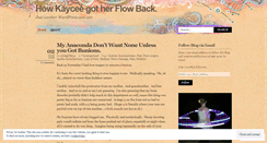 Desktop Screenshot of girlinflow.wordpress.com