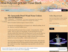 Tablet Screenshot of girlinflow.wordpress.com