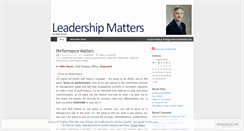 Desktop Screenshot of myattleadershipmatters.wordpress.com