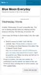 Mobile Screenshot of bluemooneveryday.wordpress.com