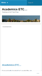 Mobile Screenshot of academicsetc.wordpress.com