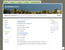 Tablet Screenshot of academicsetc.wordpress.com