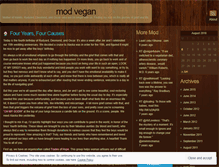 Tablet Screenshot of modvegan.wordpress.com