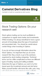 Mobile Screenshot of camelotderivatives.wordpress.com
