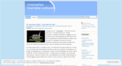 Desktop Screenshot of innovationtourisme.wordpress.com