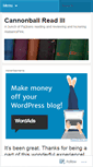 Mobile Screenshot of cannonballread3.wordpress.com