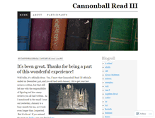 Tablet Screenshot of cannonballread3.wordpress.com