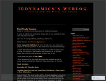 Tablet Screenshot of irdynamics.wordpress.com