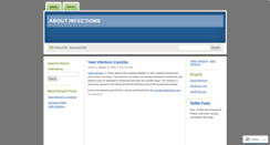 Desktop Screenshot of aboutinfections.wordpress.com
