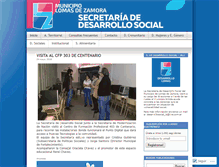 Tablet Screenshot of desarrollosociallz.wordpress.com