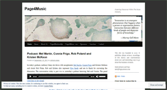 Desktop Screenshot of page4music.wordpress.com