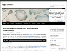 Tablet Screenshot of page4music.wordpress.com