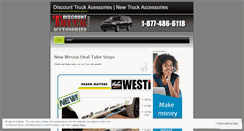 Desktop Screenshot of discounttruckaccessories.wordpress.com