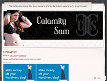 Tablet Screenshot of calamitydances.wordpress.com