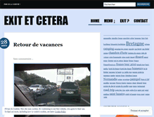 Tablet Screenshot of exitetcetera.wordpress.com