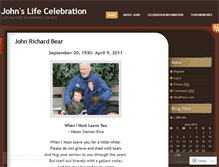 Tablet Screenshot of johnslifecelebration.wordpress.com