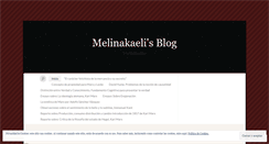 Desktop Screenshot of melinakaeli.wordpress.com