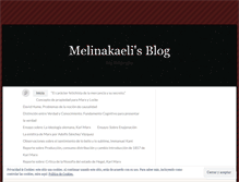 Tablet Screenshot of melinakaeli.wordpress.com