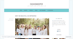 Desktop Screenshot of fashionkeeper.wordpress.com