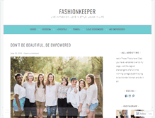 Tablet Screenshot of fashionkeeper.wordpress.com