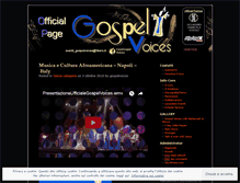 Tablet Screenshot of gospelvoices.wordpress.com