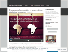 Tablet Screenshot of marketingengineer.wordpress.com