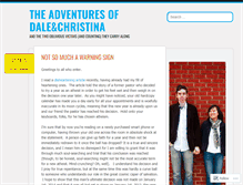 Tablet Screenshot of christinandale.wordpress.com
