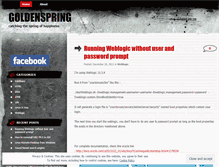 Tablet Screenshot of goldenspring.wordpress.com