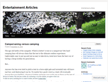 Tablet Screenshot of entertainmentarticles.wordpress.com
