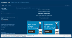 Desktop Screenshot of blogginginstyle.wordpress.com