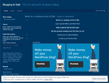 Tablet Screenshot of blogginginstyle.wordpress.com