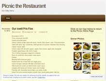 Tablet Screenshot of picnicmenu.wordpress.com