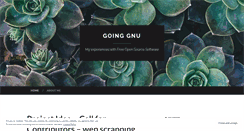 Desktop Screenshot of goinggnu.wordpress.com