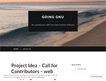 Tablet Screenshot of goinggnu.wordpress.com