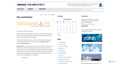 Desktop Screenshot of amandathearchitect.wordpress.com